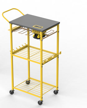TOOL CART WITH INVERTER COMPATIBLE WITH DEWALT BATTERIES