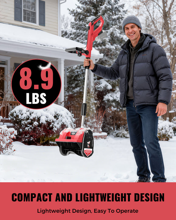 LIVOWALNY Electric Snow Shovel Compatible with Milwaukee 18V Battery (Tool Only)