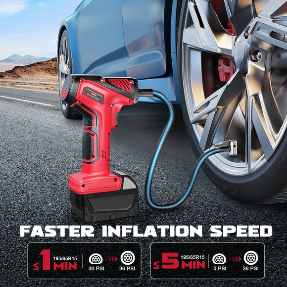 LIVOWALNY 150PSI Cordless Air Pump Compatible With Milwaukee 18V Battery (No Battery)