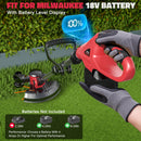 Cordless String Trimmer for Milwaukee 18V Battery, Folding 3 in1 Weed Eater-5