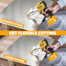 Cordless Sheet Metal Cutter: 221 Ft-Lbs Torque, 360 Pivoting Head, Cuts 18GA Material, Compatible with Dewalt 20V Battery-5