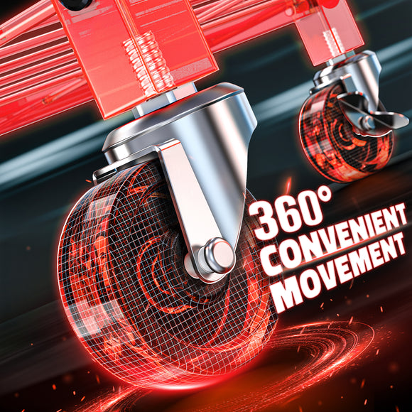 Workbench with Pegboard for Milwaukee Tools，Livowalny Work Bench Power Tools Organizer Cart Garage Storage with Wheels & Power Outlets