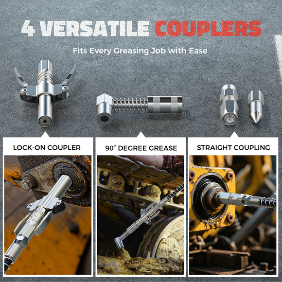 Ecarke Cordless Grease Gun Compatible with Milwaukee 18V Battery (Tool Only)