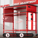 Ferreteriai 47" Heavy Duty Workbench with Power Outlet & USB-C, Exclusive Red Side Battery Holder-5