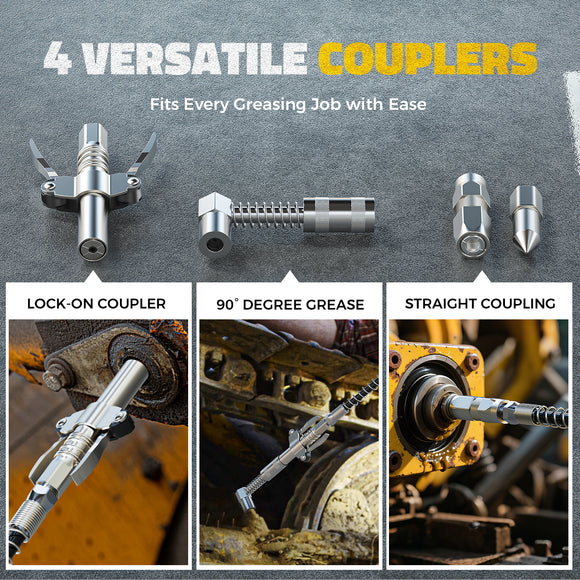 Ecarke Cordless Grease Gun Compatible with DeWalt 20V Battery (Tool Only)