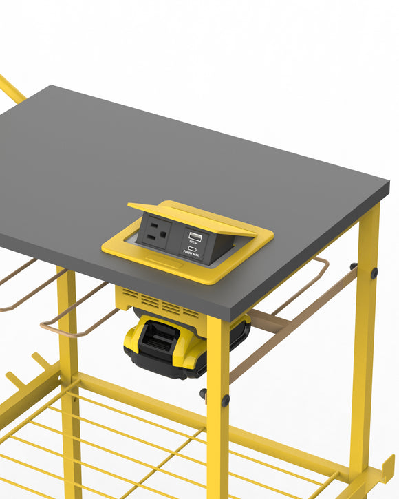 TOOL CART WITH INVERTER COMPATIBLE WITH DEWALT BATTERIES