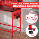 Ferreteriai 47" Heavy Duty Workbench with Power Outlet & USB-C, Exclusive Red Side Battery Holder-6