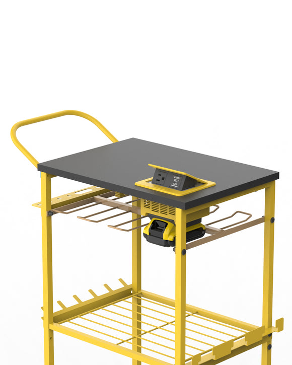 TOOL CART WITH INVERTER COMPATIBLE WITH DEWALT BATTERIES