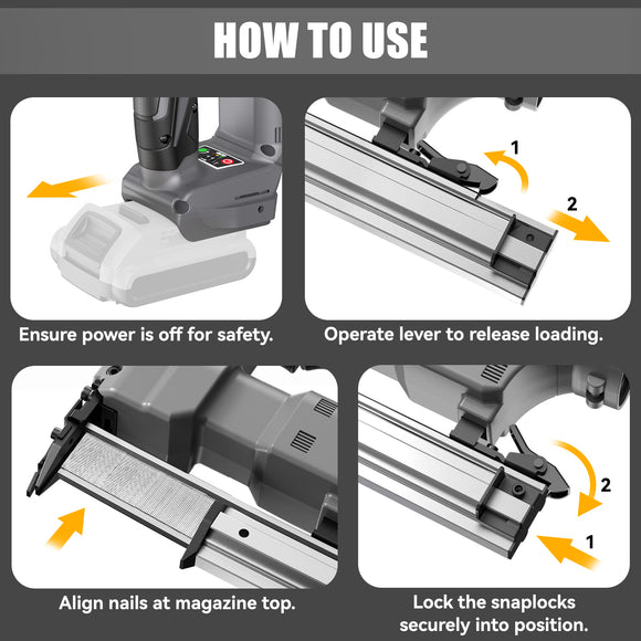 Ferreteriai Cordless 18GA Staple Gun for Dewalt 20V Max