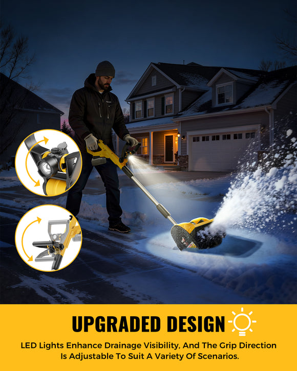LIVOWALNY Electric Snow Shovel Compatible with Dewalt 20V Battery (Tool Only)