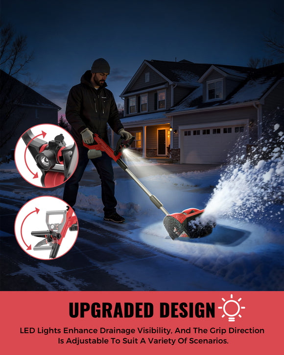 LIVOWALNY Electric Snow Shovel Compatible with Milwaukee 18V Battery (Tool Only)