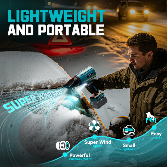 Leaf Blower Cordless Compatible with Makita 18V: 800000RPM Portable Dust Cleaner (No Battery)