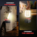 Cordless LED Work Light for Milwaukee M18 Battery, LIVOWALNY 60W 6000 Lumens LED Flood Light (No Battery)-8