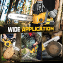 LIVOWALNY Cordless Chainsaw for Dewalt 20v Battery,12" Chain Saw Oil Lubrication System with Security Lock-8