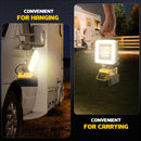 Cordless LED Work Light for Dewalt 20v Battery, LIVOWALNY 60W 6000 Lumens LED Flood Light (No Battery)-8