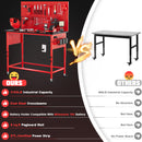 Ferreteriai 47" Heavy Duty Workbench with Power Outlet & USB-C, Exclusive Red Side Battery Holder-9