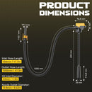 Ecarke Auto Shut-Off 3.2GPM Cordless Fuel Transfer Pump, Compatible with DeWalt 20V Milwaukee 18V Battery (No Battery)-8