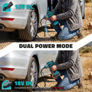 160PSI Cordless Tire Inflator Portable Air Compressor Compatible with Ma-kita 18V Battery, LIVOWALNY 12Ft Cord-12V DC-Powered Air Pump with Digital Pressure Gauge, Auto Shut-Off for Car (Tool Only)-3