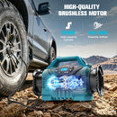 3X Faster Cordless Tire Inflator Air Compressor Pump Compatible With Makita 18V Battery, LIVOWALNY 160PSI 12V DC/18V DC with Pressure Gauge & Deflator for Car, Pickup, Air Mattresses (Tool Only)-4