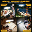 LED Work Light Compatible with DeWalt 20V Battery, 150W 15000LM Flood Light, 6500K Daylight 3-Head Adjustable, USB Type-C&2 Brightness Modes Portable Flashlight Job Site Light (Battery Not Included)-7