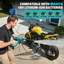 Ecarke Cordless Pressure Washer Compatible with Makita Battery(2 Battery&Charger Included)-5