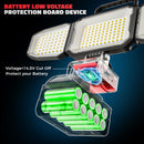 LED Work Light Compatible with Milwaukee 18V Battery, 150W 15000LM Flood Light, 6500K Daylight 3-Head Adjustable, USB Type-C&2 Brightness Modes Portable Flashlight Job Site Light (No Battery)-6