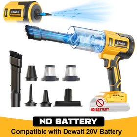 Cordless Car Vacuum Compatible with DeWalt 20V Battery, 20000Pa High-Power 5-in-1 Handheld Vacuum & Air Blower, Air Duster and Pump for Car, Home, Office & Pet Cleanin father’s day gift (Battery NOT Included)