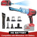 Cordless Car Vacuum Compatible with Milwaukee 18V Battery, 20000Pa High-Power 5-in-1 Handheld Vacuum & Air Blower, Air Duster and Pump for Car, Home, Office & Pet Cleanin father’s day gift (Battery NOT Included)-1