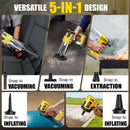 Cordless Car Vacuum Compatible with DeWalt 20V Battery, 20000Pa High-Power 5-in-1 Handheld Vacuum & Air Blower, Air Duster and Pump for Car, Home, Office & Pet Cleanin father’s day gift (Battery NOT Included)-3