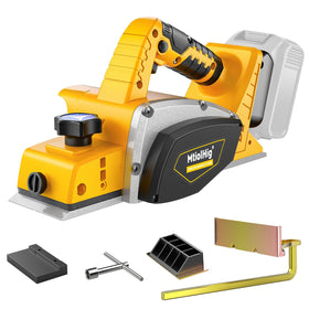 Cordless Electric Hand Planer: 3-1/4-Inch Handheld Planer Compatible with Dewalt 20V Battery (No Battery)