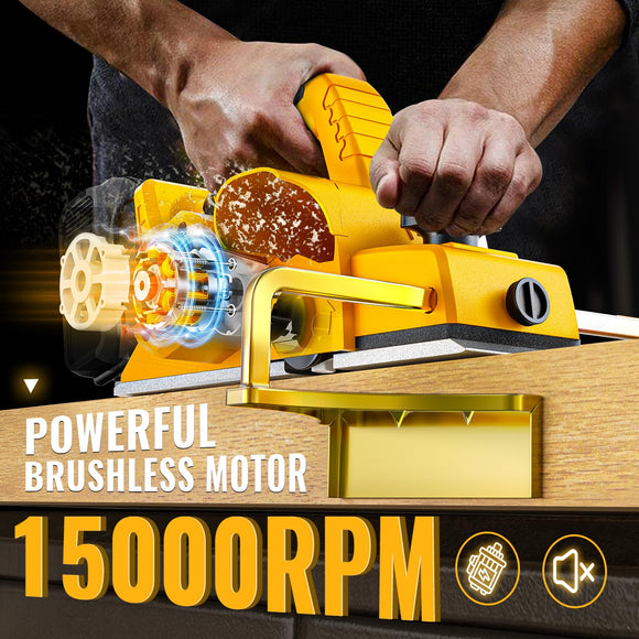 Cordless Electric Hand Planer: 3-1/4-Inch Handheld Planer Compatible with Dewalt 20V Battery (No Battery)