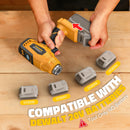 Cordless Heat Gun Compatible with Dewalt 20V Battery 260W High Power Hot Air Gun (68°F-1112°F) & Airflow Control Digital Display for Shrink Wrapping Crafting (Tool Only)-10