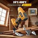 Cordless Heat Gun Compatible with Dewalt 20V Battery 260W High Power Hot Air Gun (68°F-1112°F) & Airflow Control Digital Display for Shrink Wrapping Crafting (Tool Only)-8