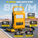 Tire Inflator Air Compressor Compatible with Dewalt 20V Battery, Cordless Bike Pump 160 PSI Car Air Pump with Deflation & LED Lights & Digital LED Display (No Battery)-3