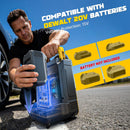 Tire Inflator Air Compressor Compatible with Dewalt 20V Battery, Cordless Bike Pump 160 PSI Car Air Pump with Deflation & LED Lights & Digital LED Display (No Battery)-6