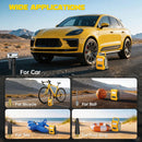 Tire Inflator Air Compressor Compatible with Dewalt 20V Battery, Cordless Bike Pump 160 PSI Car Air Pump with Deflation & LED Lights & Digital LED Display (No Battery)-8