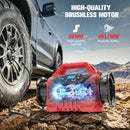 3X Faster Cordless Tire Inflator Air Compressor Pump Compatible With Milwaukee 18V Battery, LIVOWALNY 160PSI 12V DC/18V DC with Pressure Gauge & Deflator for Car, Air Mattresses (Tool Only)-4