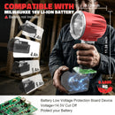 LED Work Light Compatible with Milwaukee 18V Battery, Flashlight & COB Flood Light, 1500LM Ultra Bright, 2 Brightness, 4 Color Temperatures, Red Flashing Warning Light, Battery Protection (Tool Only)-5