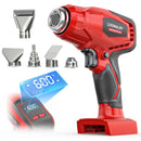 Cordless Heat Gun Compatible with Milwaukee 18V Battery 600℃ High Power Hot Air Gun (68°F-1112°F) & Airflow Control Digital Display (Tool Only)-1