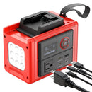 LIVOWALNY 350W Portable Power Inverter Compatible with Milwaukee 18V Battery(Tool Only), Compact Station: 2x70W USB-C PD, AC, USB-A, 12V DC,800lm LED & Display–Camping, Jobsite, Road Trip, Emergency-1