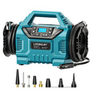 3X Faster Cordless Tire Inflator Air Compressor Pump Compatible With Makita 18V Battery, LIVOWALNY 160PSI 12V DC/18V DC with Pressure Gauge & Deflator for Car, Pickup, Air Mattresses (Tool Only)-1