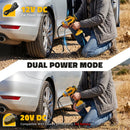 160PSI Cordless Tire Inflator Portable Air Compressor Compatible with Dewalt 20V Battery, LIVOWALNY 12Ft Cord-12V DC-Powered Air Pump with Digital Pressure Gauge, Auto Shut-Off for Car (Tool Only)-3