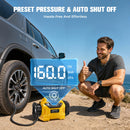 LIVOWALNY 3X Faster Cordless Tire Inflator Air Compressor Pump Compatible with Dewalt 20V Battery, 160PSI 12V DC/20V DC with Pressure Gauge & Deflator for Car, Pickup, Air Mattresses (Tool Only)-6