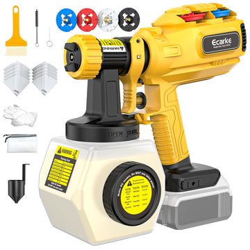 Ecarke Cordless Paint Sprayer Compatible with DeWalt 20V Battery (Tool Only)