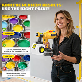 Ecarke Cordless Paint Sprayer Compatible with DeWalt 20V Battery (Tool Only) - 0