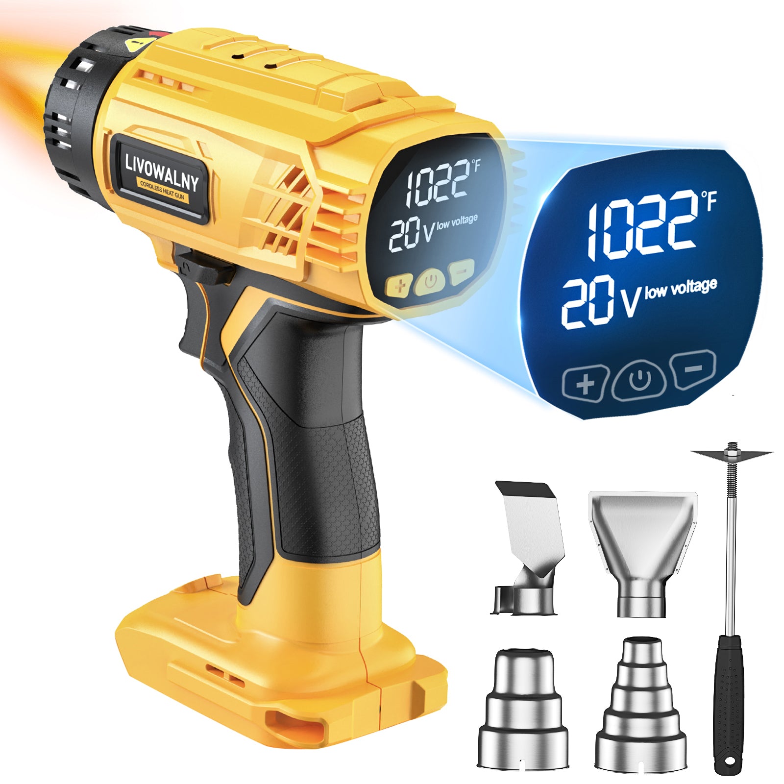 Ecarke Cordless Heat Gun For DeWALT 20v/18V Battery, Hot Air Gun