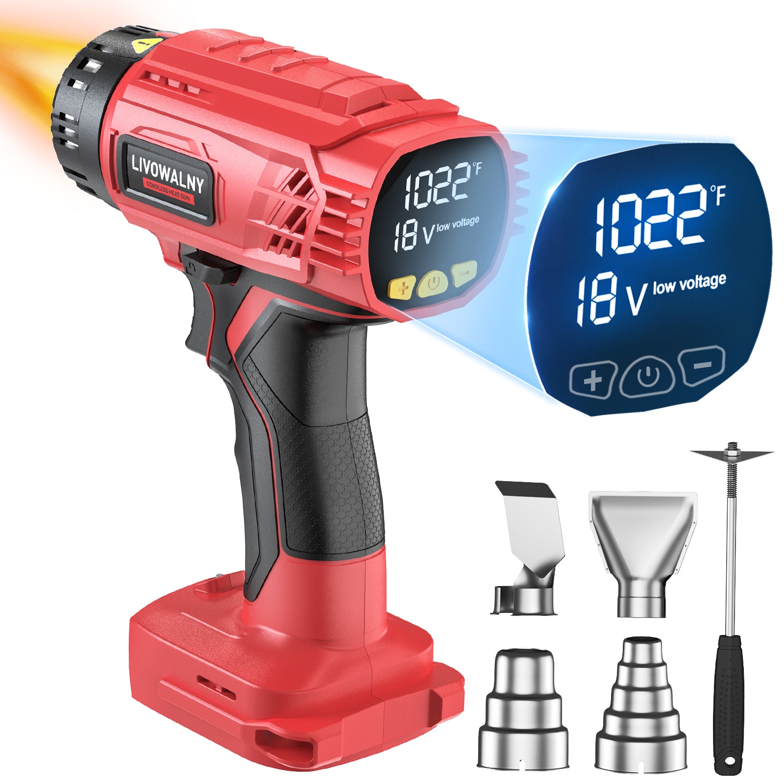 Cordless Heat Gun For Milwaukee M18 Battery, Protable... Cordless Heat Gun For Milwaukee M18 Battery, Protable...