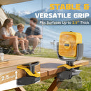 LIVOWALNY Clip Fan Compatible with Dewalt 20V Battery 4" Cordless Portable Clip-On Fan with 3 Speeds & Adjustable Angle for Camping Jobsite Tent Travel Fishing Outdoor (No Battery)-2