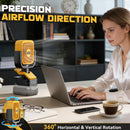 LIVOWALNY Clip Fan Compatible with Dewalt 20V Battery 4" Cordless Portable Clip-On Fan with 3 Speeds & Adjustable Angle for Camping Jobsite Tent Travel Fishing Outdoor (No Battery)-4
