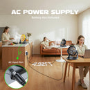 LIVOWALNY Battery Powered Fan Compatible with Dewalt 20V Battery, 3500RPM with AC Adapter Portable Floor Fan with Hook Handle Variable Speed for Camping Jobsite Tent Outdoor (No Battery)-7